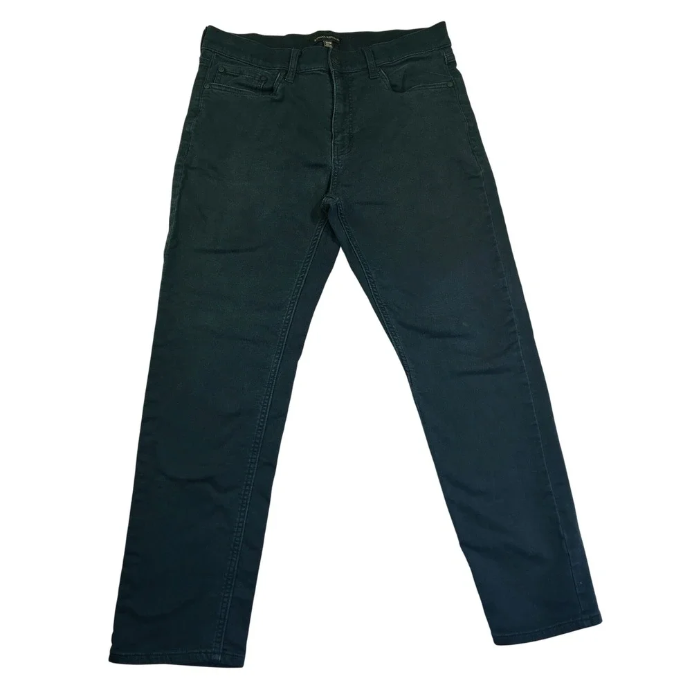 Banana Republic Mens Slim Fit Pants Navy Blue 32x30 5-Pocket Trousers